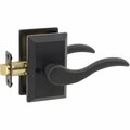 Delaney Designer Ronda Series Privacy Door Lever Set With Square Backplate 692709SR